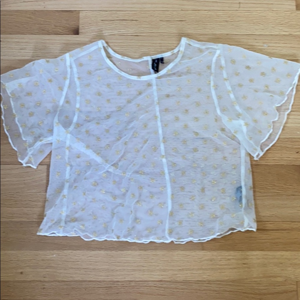 shear urban outfitters star top